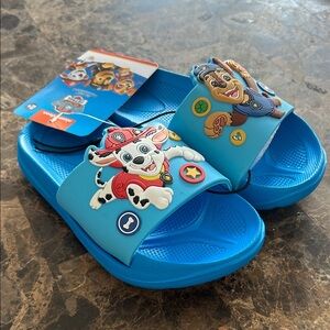 NWT Paw Patrol Kids Bright Blue Sandals